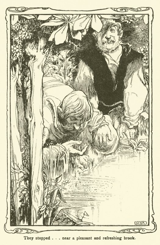 Illustrasjon for Don Quixote (litho) av William Heath Robinson