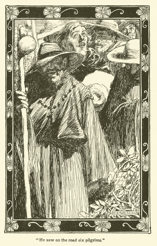 Illustrasjon for Don Quixote (litho) av William Heath Robinson