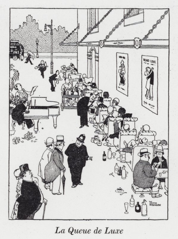 The Luxury Tail (litho) av William Heath Robinson