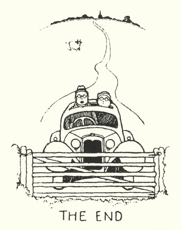 The End (litho) av William Heath Robinson