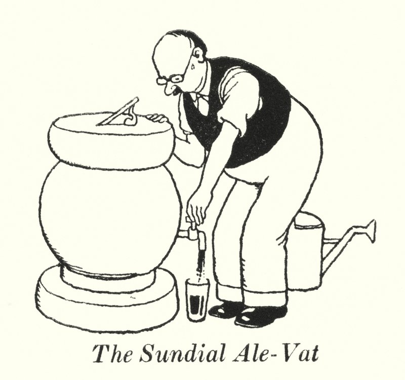 Soluret Ale-Vat (litho) av William Heath Robinson