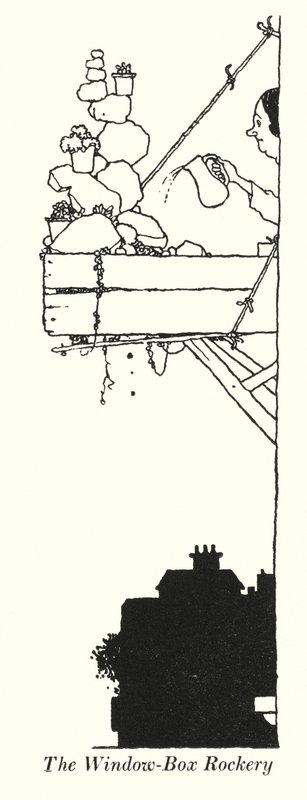 The Window-Box Rockery (litho) av William Heath Robinson
