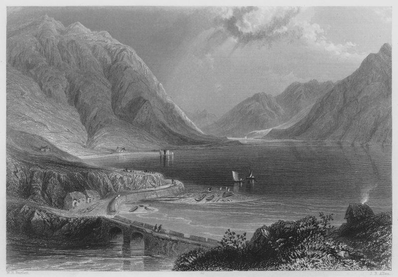 Leanne, Connemara (Angerwing) av William Henry (after) Bartlett