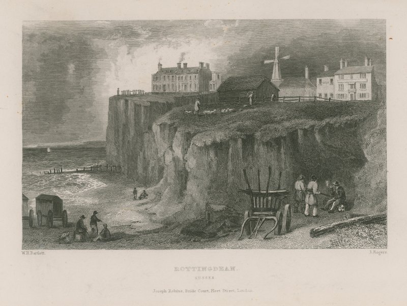 Generelt syn på Rottingdean av William Henry Bartlett