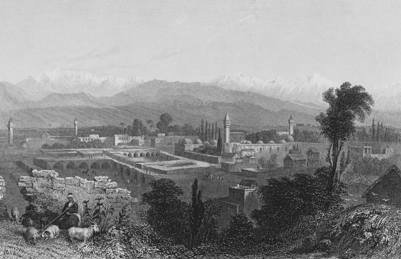 Tarsus, en by i Kilikia av William Henry Bartlett