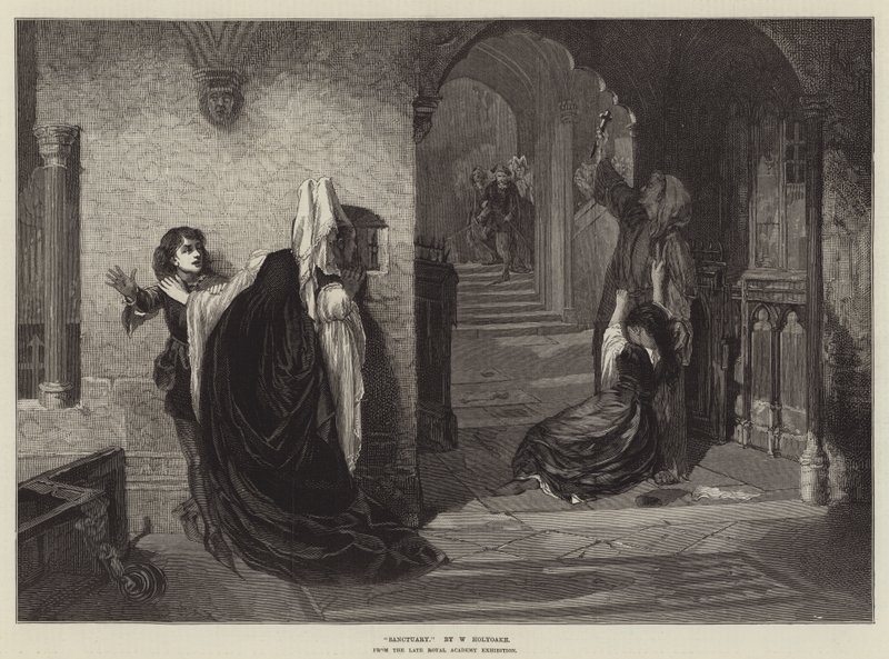 Sanctuary, fra den avdøde Royal Academy-utstillingen av William Holyoake