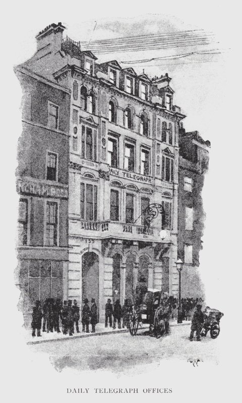 Daily Telegraph Offices (litho) av William Luker
