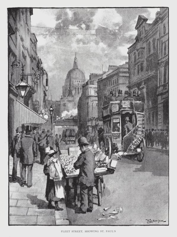 Fleet Street, som viser St Paul