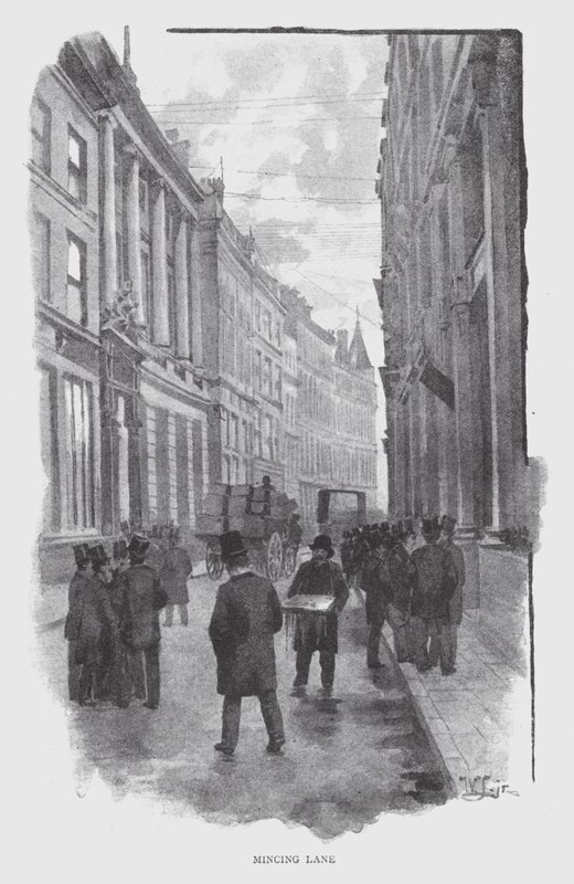 Mincing Lane (litho) av William Luker