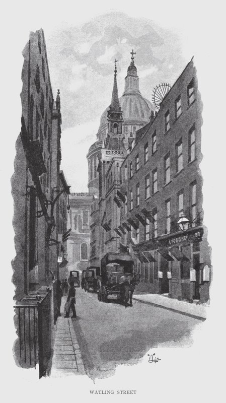 Walting Street (litho) av William Luker