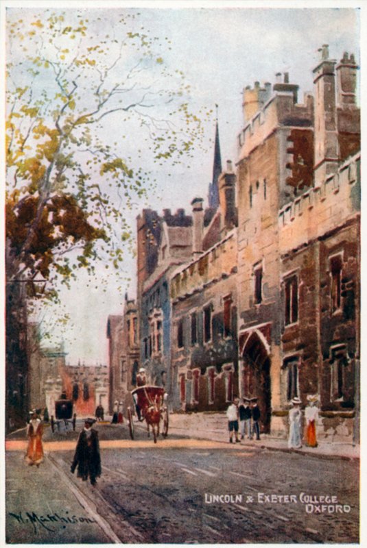 Lincoln og Exeter College av William Matthison