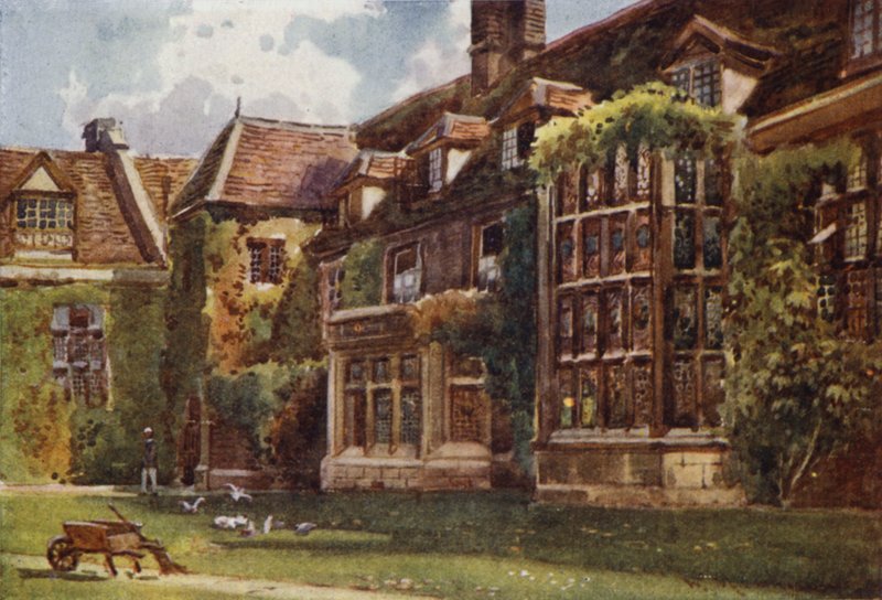 Den gamle domstolen i Emmanuel College av William Matthison