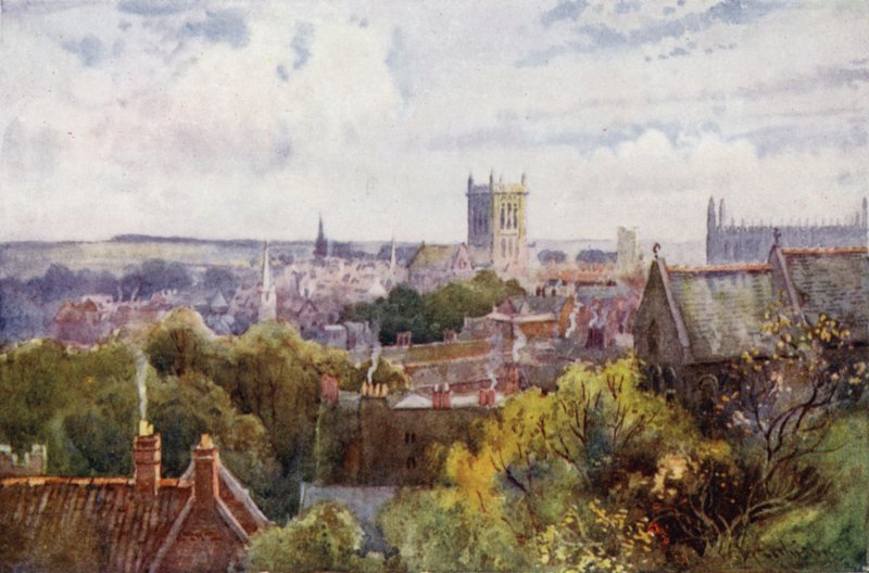 Utsikt over Cambridge fra Castle Hill av William Matthison