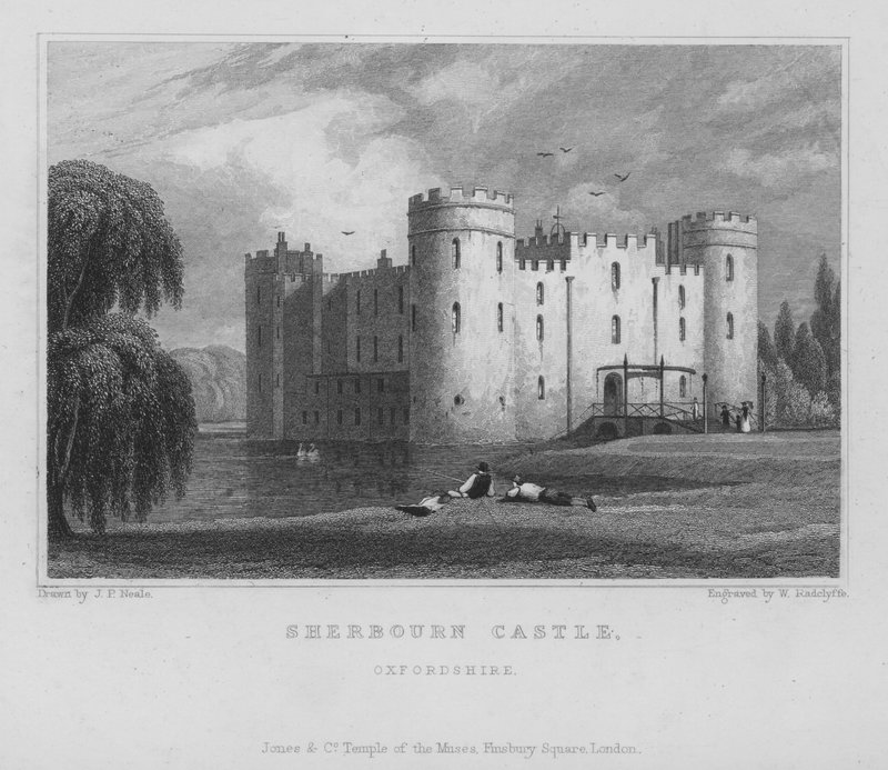 Sherborne Castle, Oxfordshire (gravering) av William Radclyffe