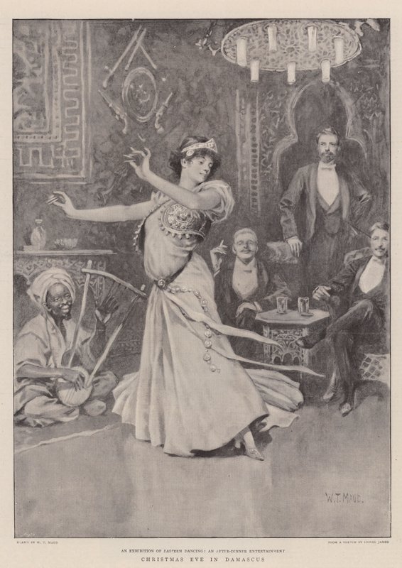 Julaften i Damaskus (litho) av William T. Maud