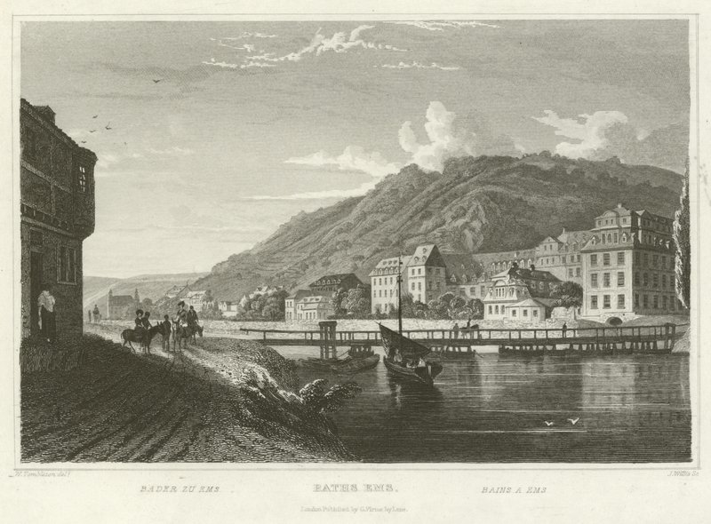 Baths Ems av William Tombleson