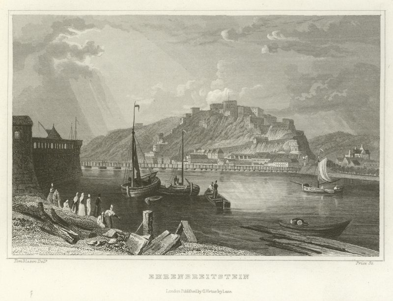 Ehrenbreitstein av William Tombleson