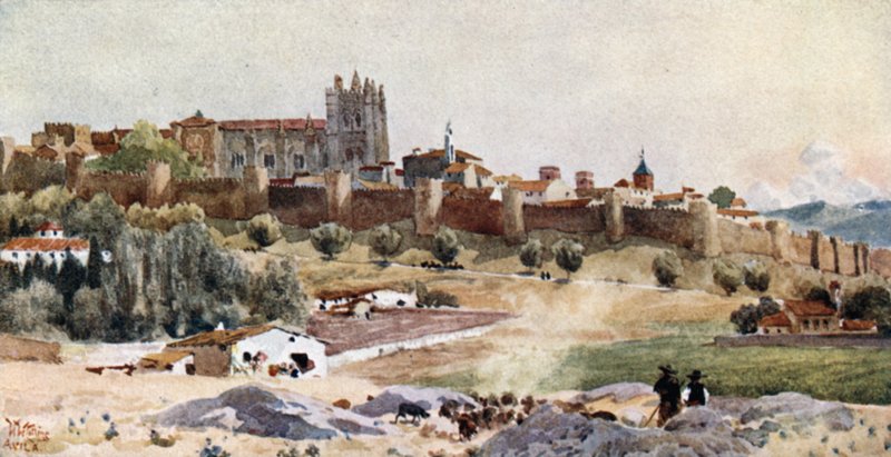 Avila (farge litho) av William Wiehe Collins
