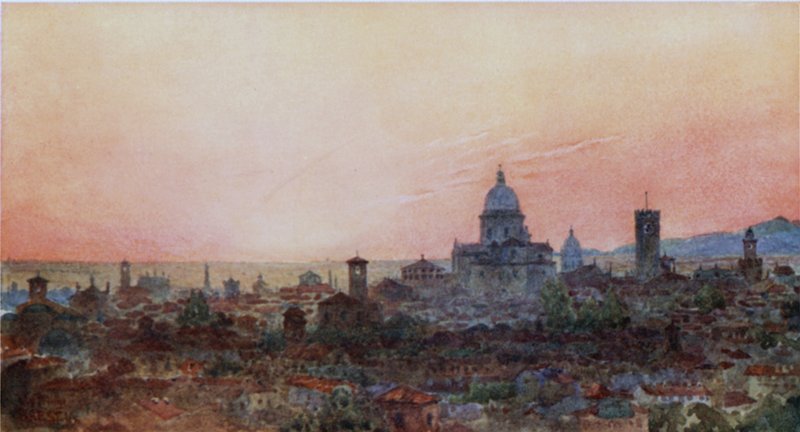 Brescia (farge litho) av William Wiehe Collins