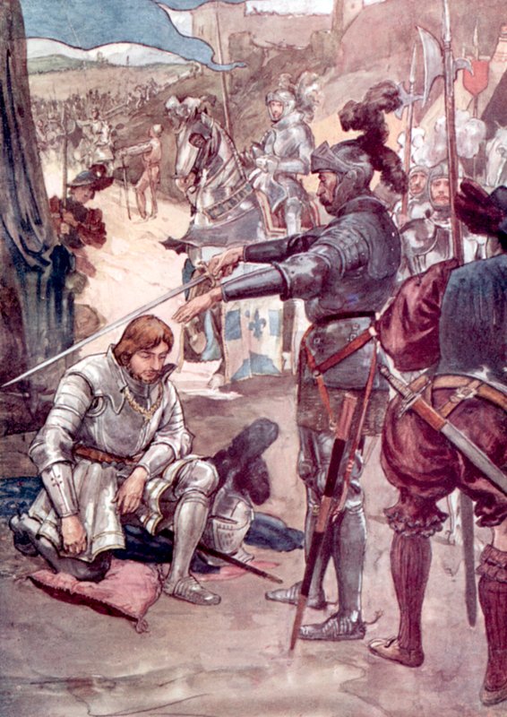 Kong Francis I og Chevalier Bayard av William after Rainey