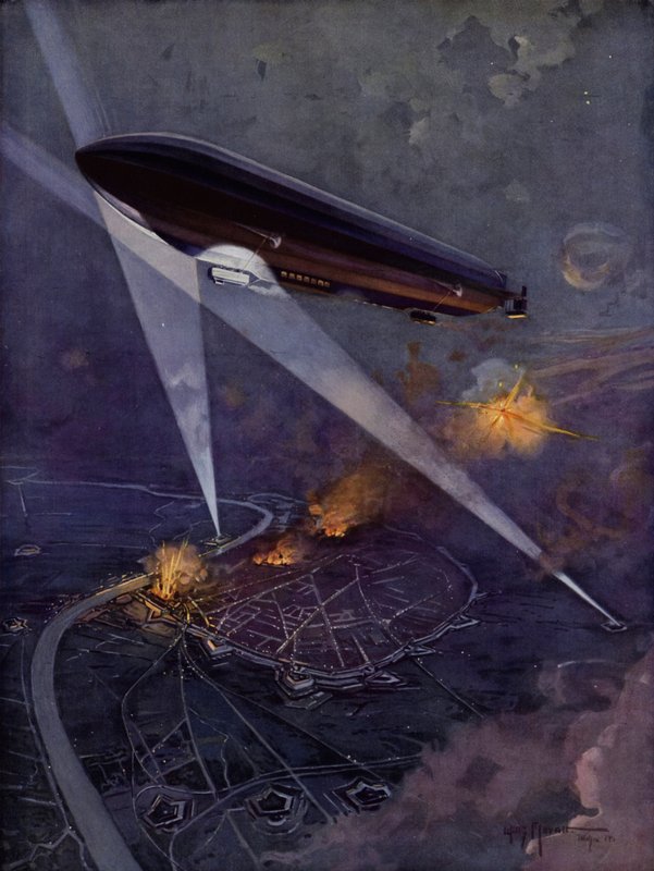 En Zeppelin over Antwerpen av Willy Moralt