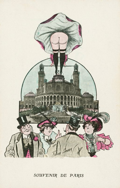 Souvenir fra Paris (farge litho) av Xavier Sager