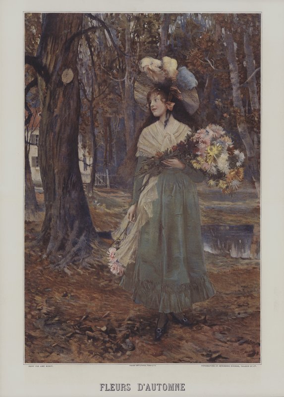 Høstblomster av after Aime Nicolas Morot