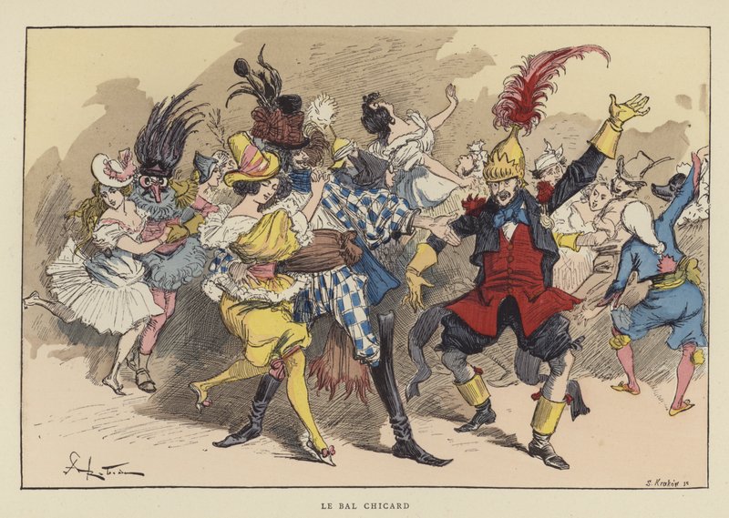 Bal Chicard av after Albert Robida