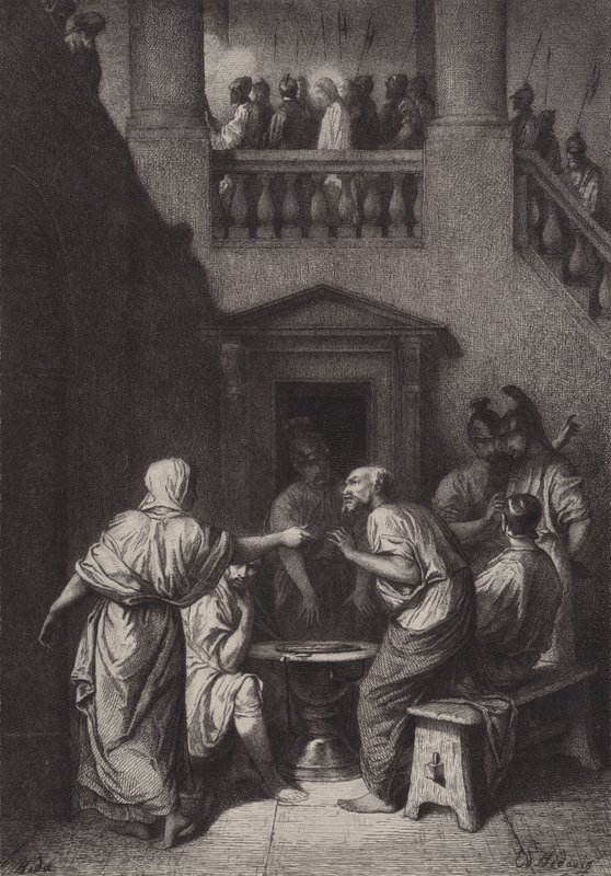 Peters fornektelse av after Albert Robida