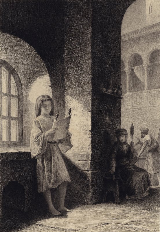 Jesusbarnet av after Albert Robida