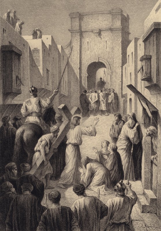 Jerusalems døtre av after Albert Robida