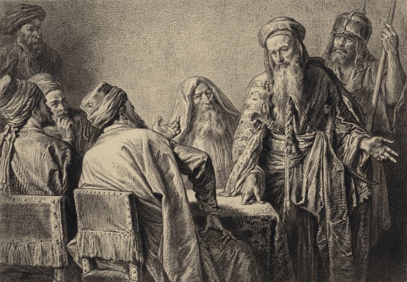 Overprestenes offiserer av after Albert Robida
