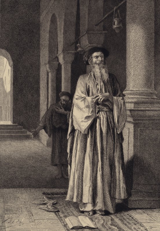 Fariseeren og tolleren av after Albert Robida