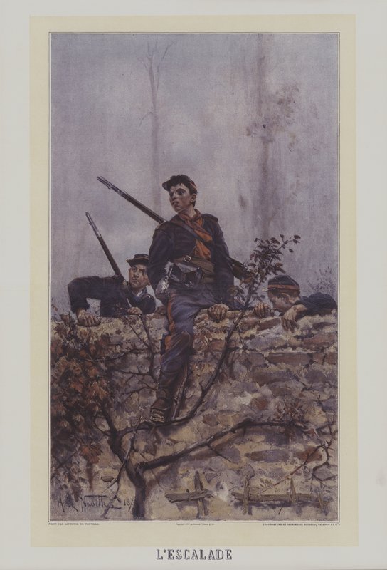 LEscalade (The Climb) av after Alphonse Marie de Neuville