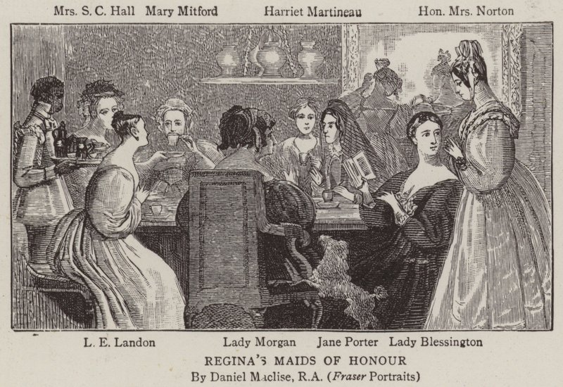 Reginas Maids of Honor av after Daniel Maclise