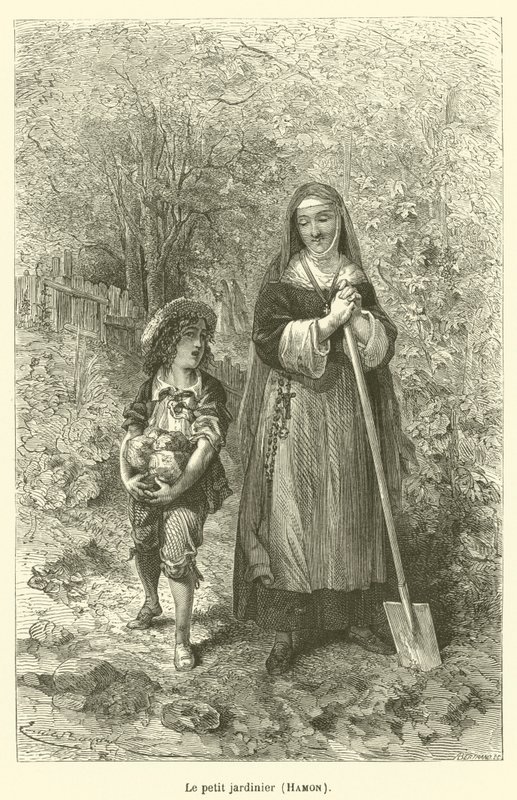 Den lille gartneren, Hamon av after Emile Antoine Bayard