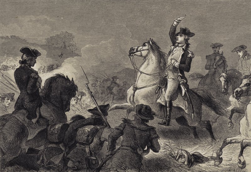 Washington i Monmouth av after Felix Octavius Carr Darley