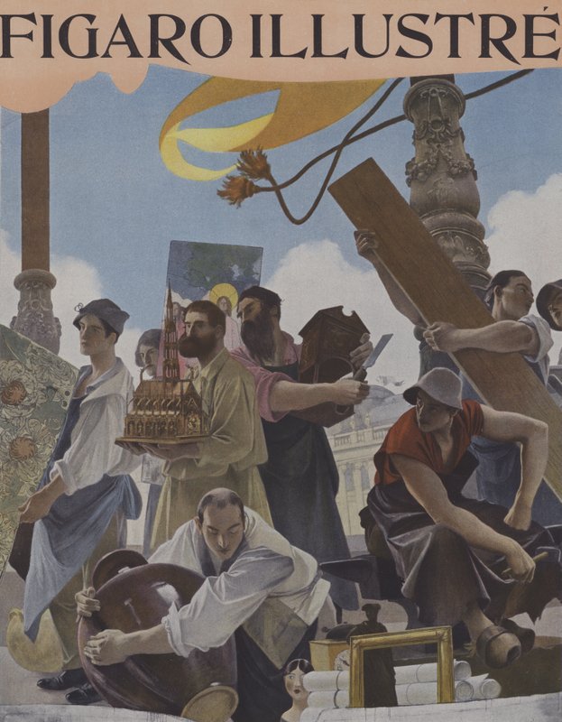 Verdensutstilling 1900 av after Francois Flameng