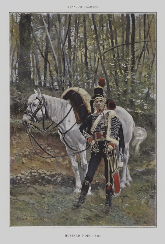 Svart husar (1796) av after Francois Flameng