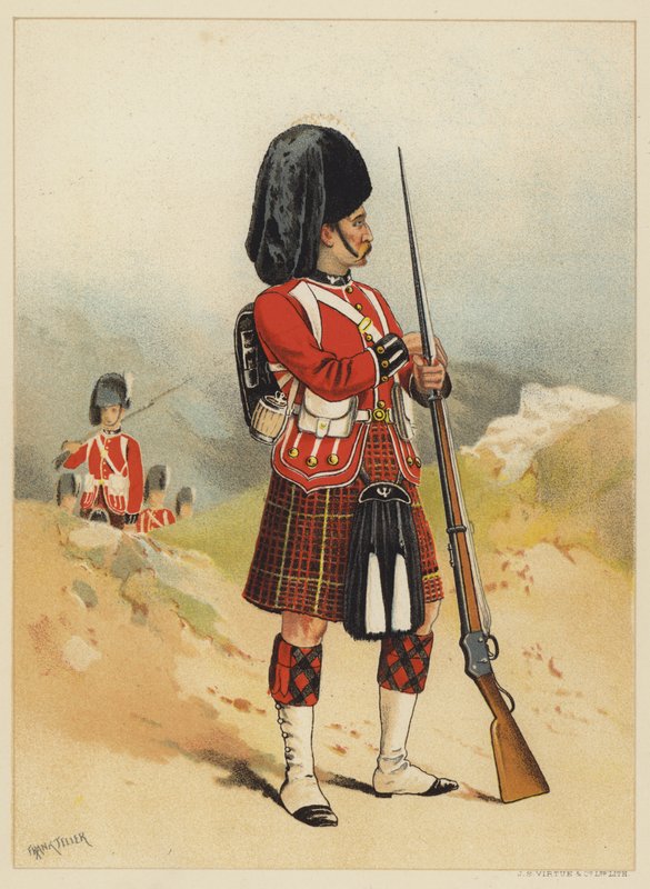 Den 79., Queens Own Cameron Highlanders av after Frank Feller