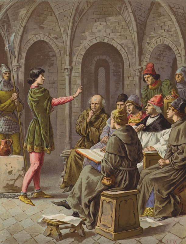 Le Proces (chromolitho) av after Frederic Theodore Lix