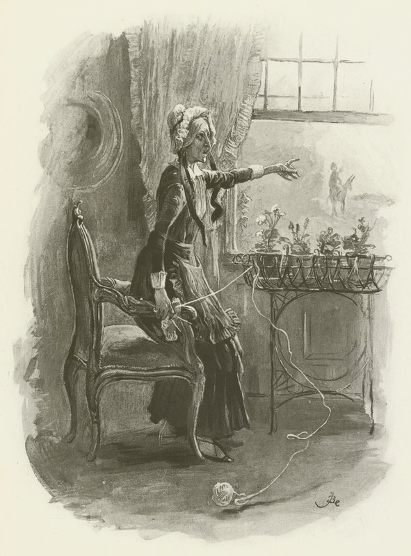 Frøken Betsy Trotwood av after Frederick Barnard