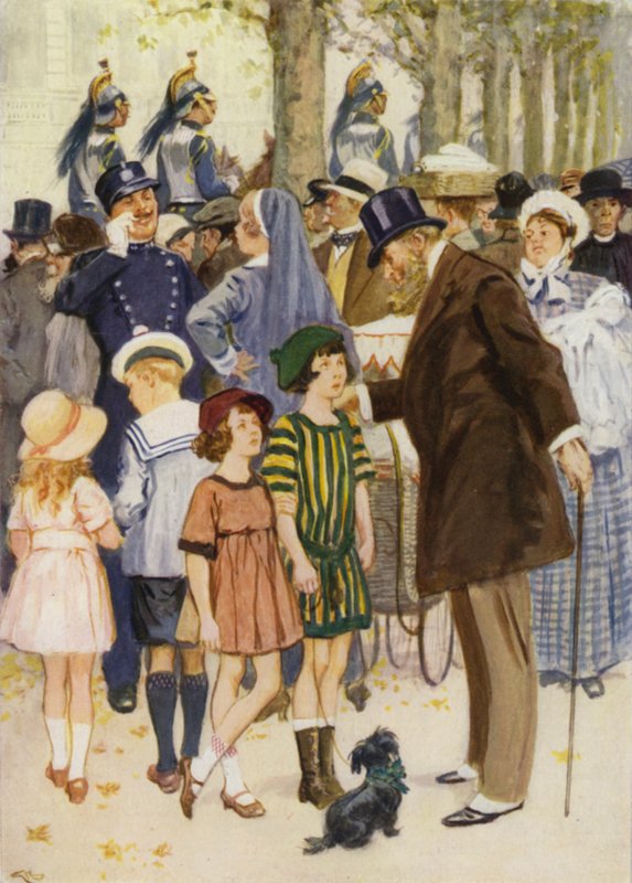 En gate i Paris av after Gordon Frederick Browne