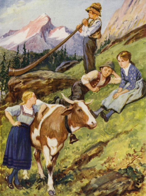 En sveitsisk sommer av after Gordon Frederick Browne