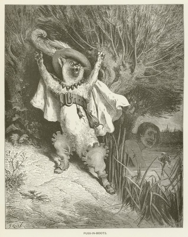 Puss-in-boots av Gustave after Dore
