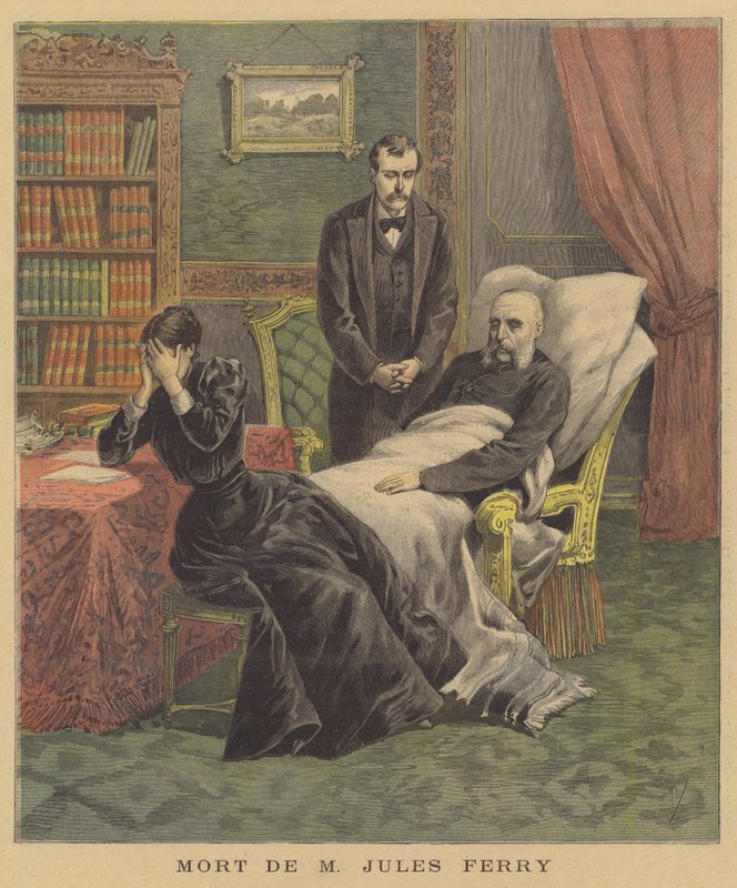 Jules Ferrys død av after Henri Meyer
