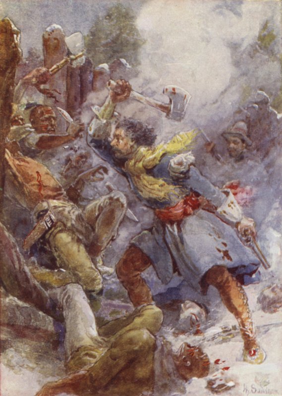Forsvar av Long Sault av after Henry Sandham