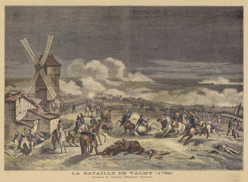 Slaget ved Valmy (1792) av after Horace Vernet