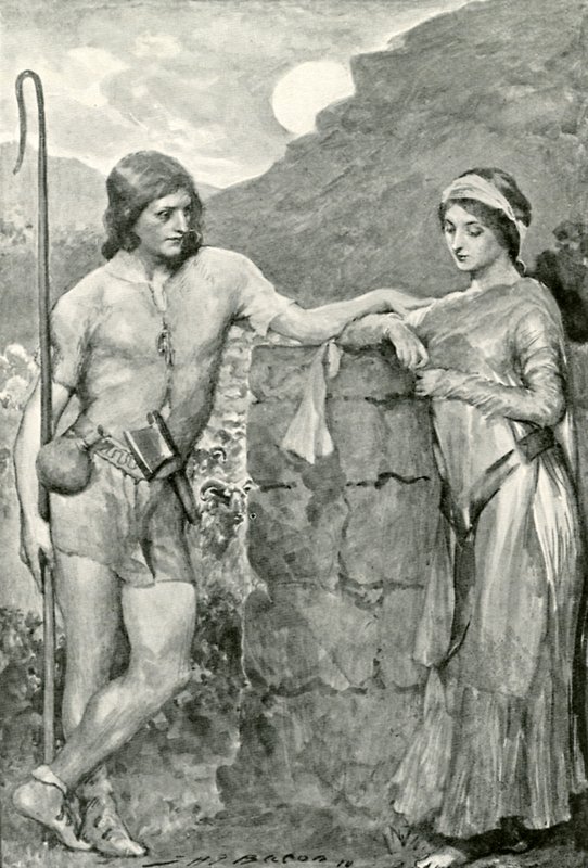 Olaf og Sigrid av after John Henry Frederick Bacon