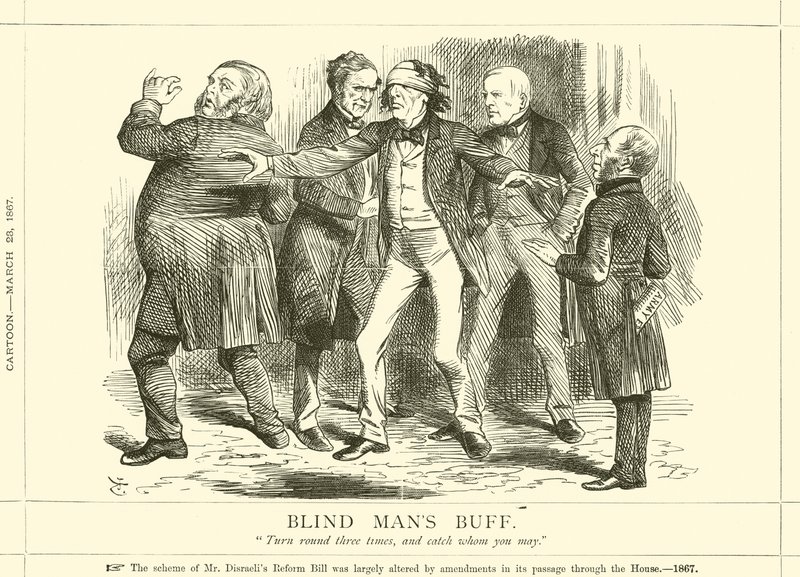Blindebukk av after John Tenniel
